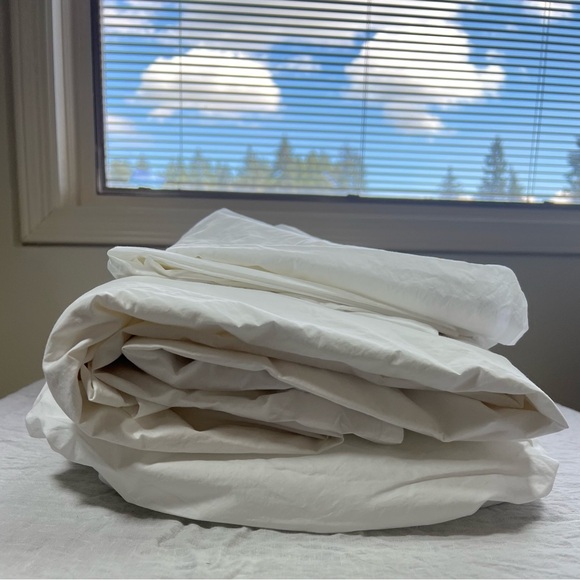 Brooklinen 100% Cotton Percale Sheet Set White California King